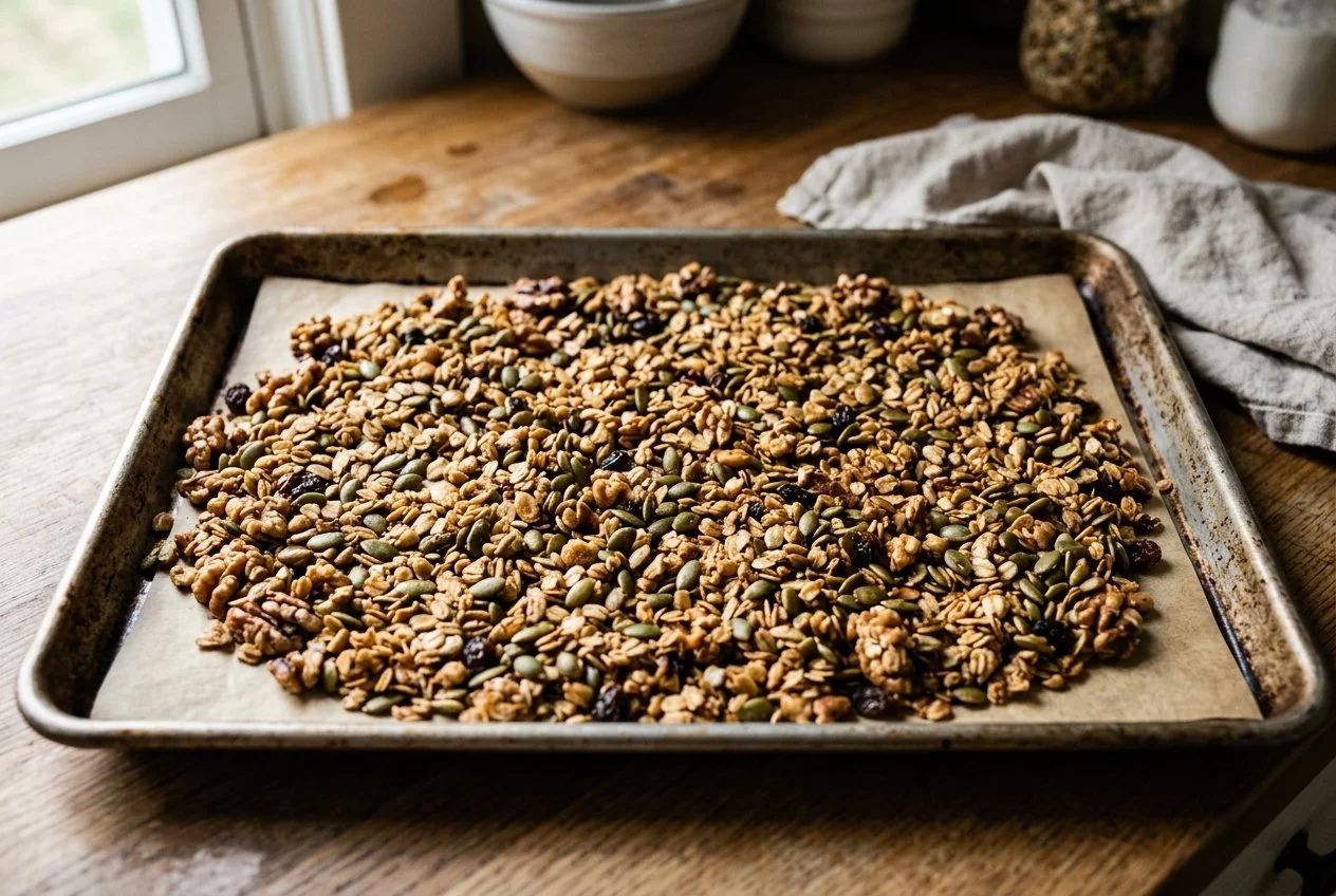 Ev yapımı Granola
